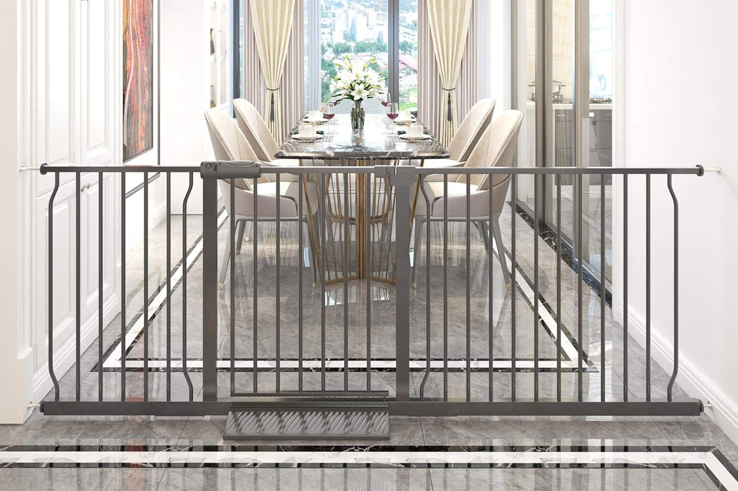 Extra Wide Baby Gate Tension Indoor Safety Gates for Pets