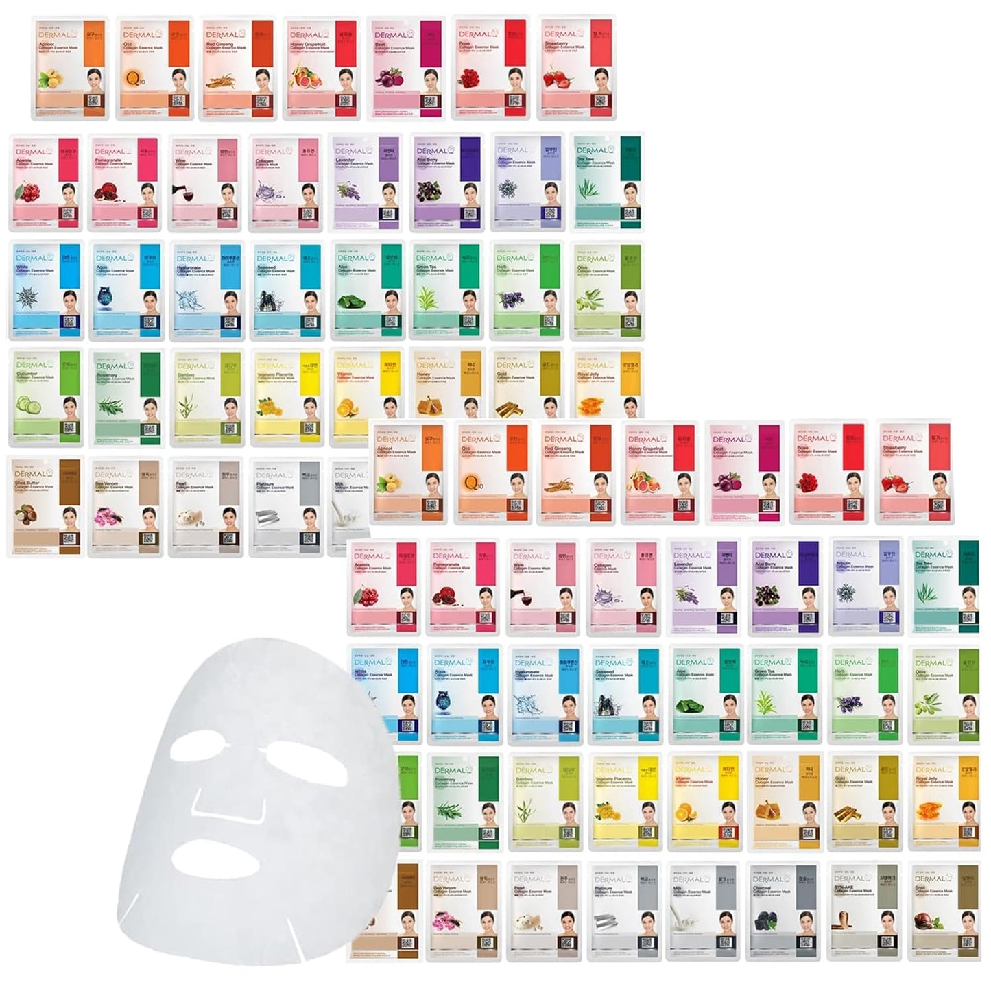DERMAL 78 Combo Pack Collagen Essence Korean Face Mask Review