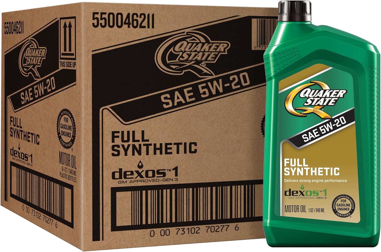 Quaker State Full Synthetic 5W-20 Motor Oil for High Performance