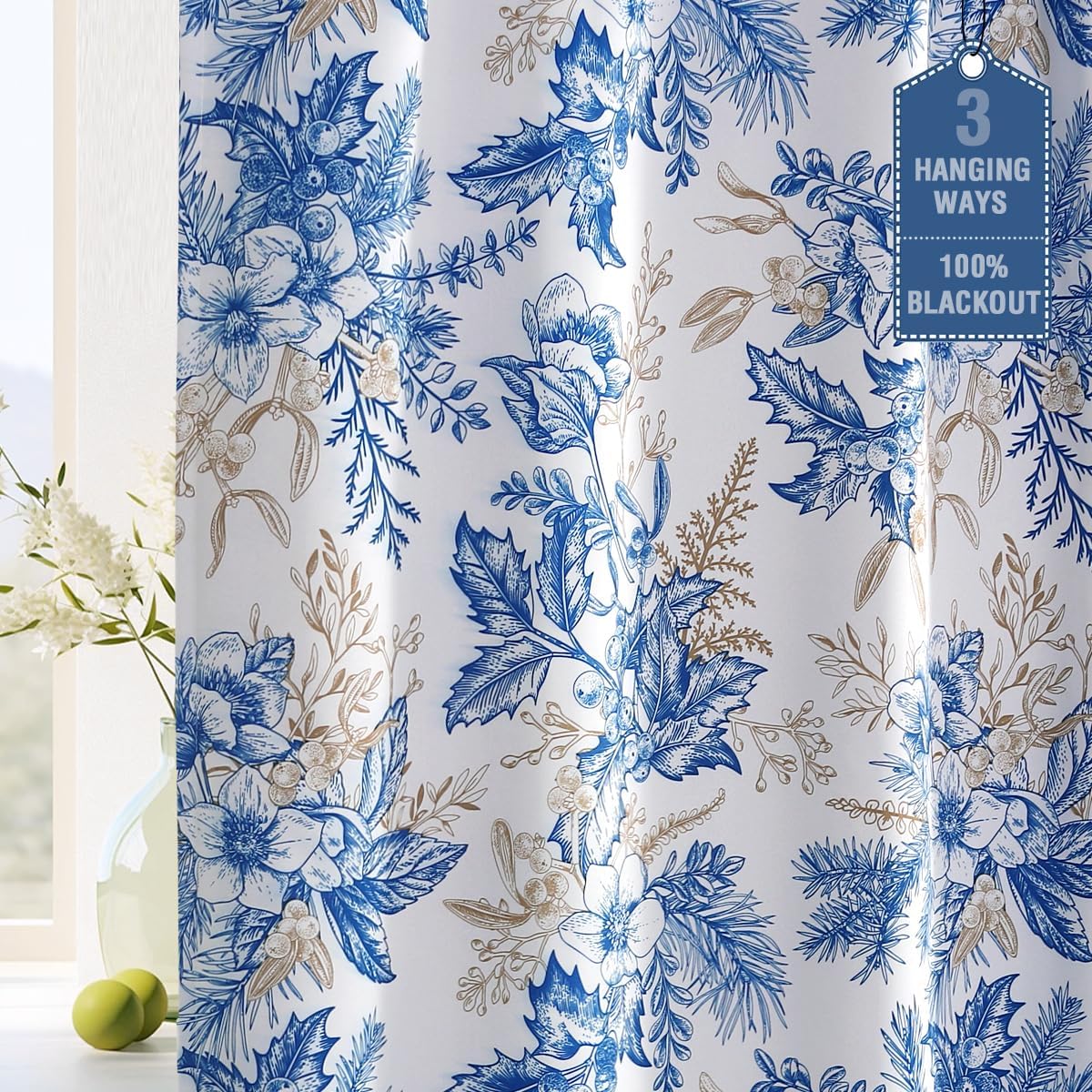 H.VERSAILTEX 100% Blackout Curtains for Bedroom and Living Room