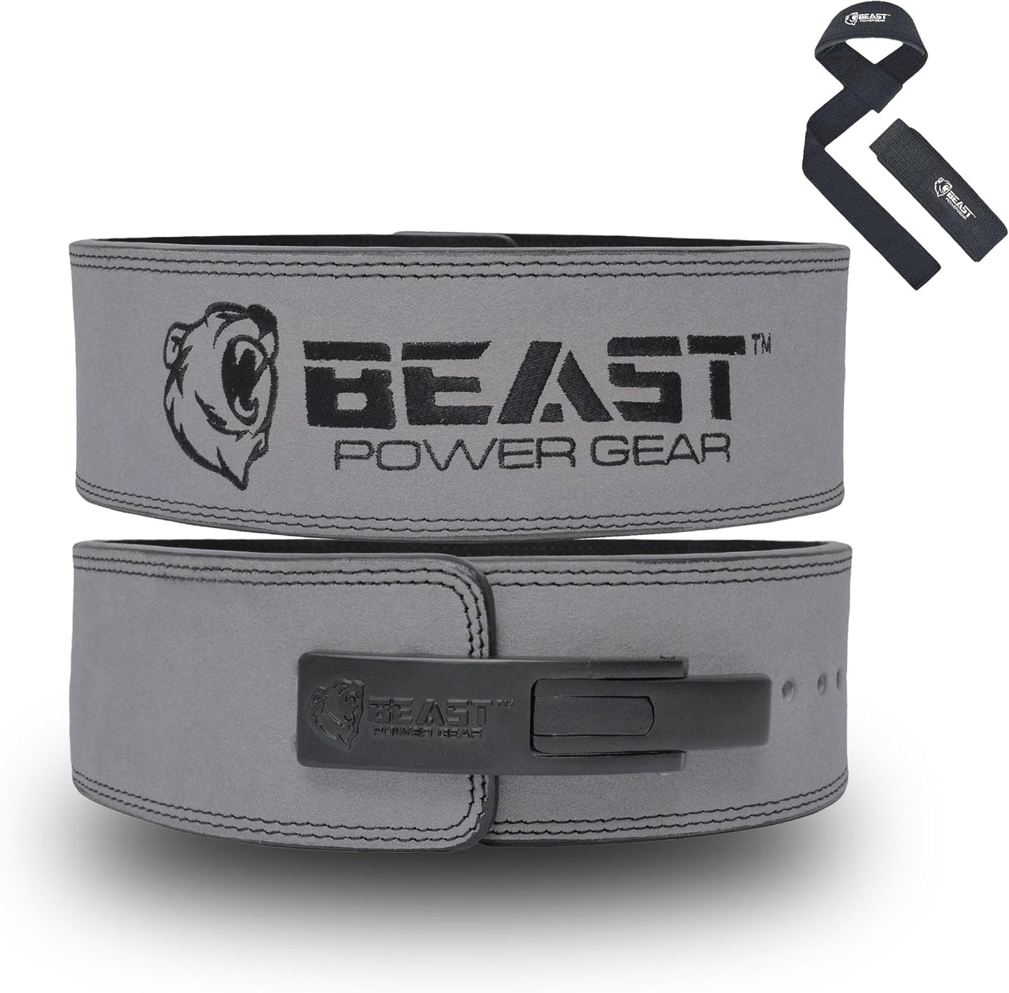Weight Lifting Belt with Lever Buckle for Powerlifting Support