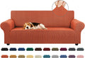 KEKUOU 3-Seater Sofa Cover Slipcover 78-94 in - Pureed Pumpkin