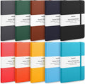 Huhuhero 10 Colors Lined Journal - 120GSM Thick Paper, Ideal for Work, Writing, Business - 5x8.25