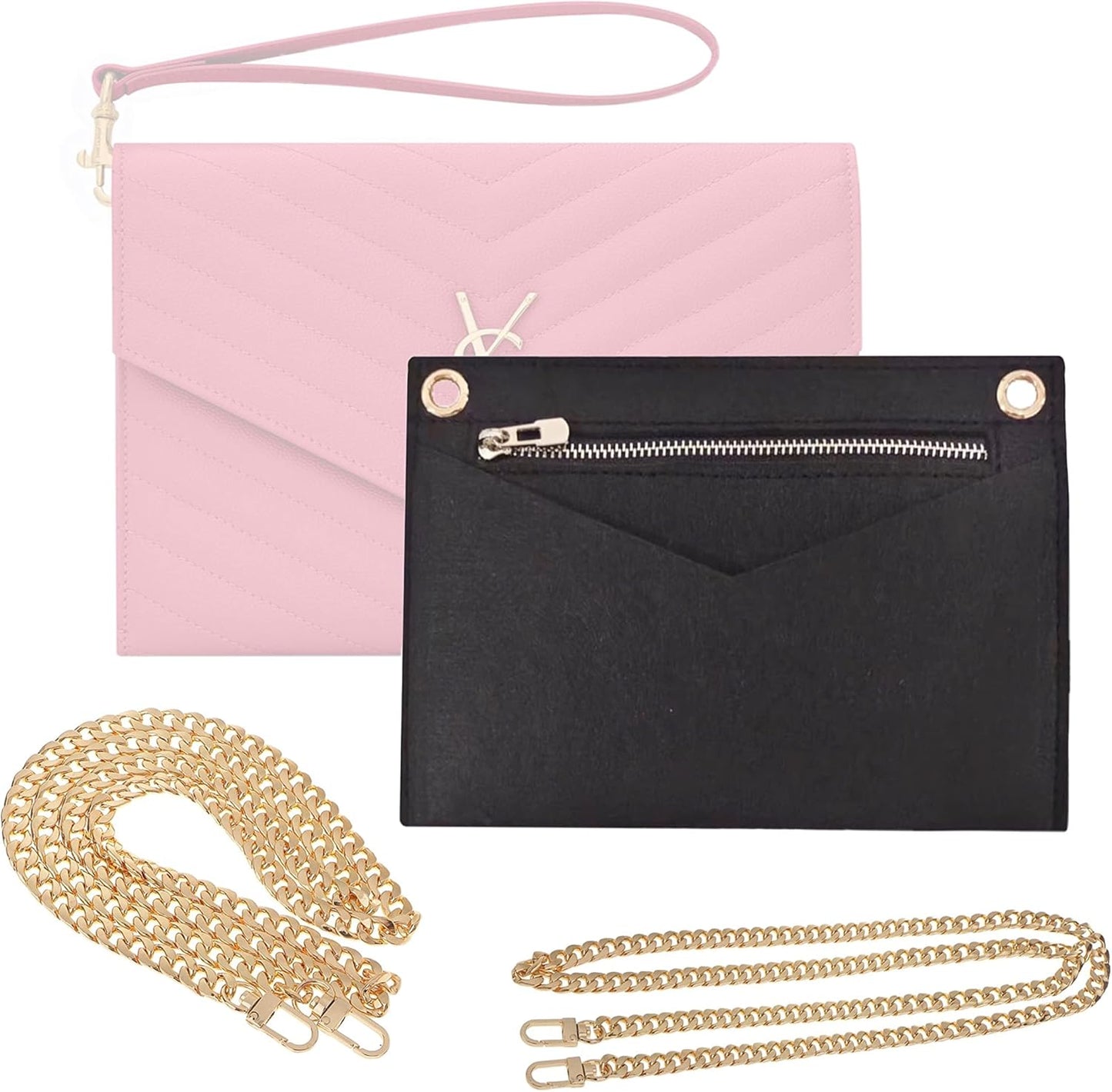 Divitize Conversion Kit for Monogram Clutch with Gold Chain