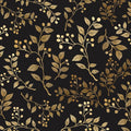 Extra Long Dark Floral Peel and Stick Wallpaper for Home Decor