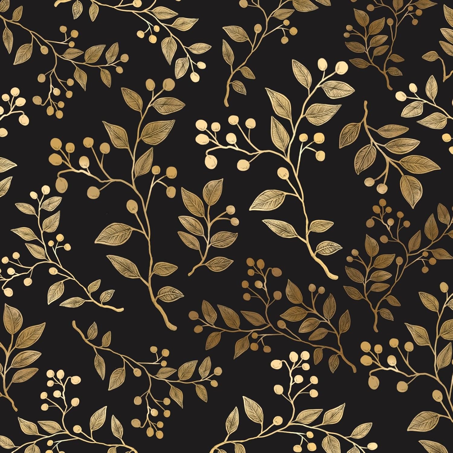 Extra Long Dark Floral Peel and Stick Wallpaper for Home Decor