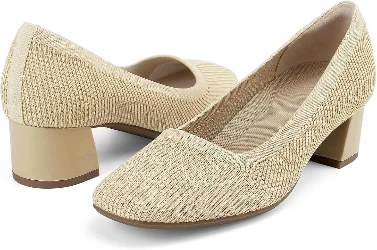 Comfortable Low Chunky Heels Dress Shoes for Women by JENN ARDOR