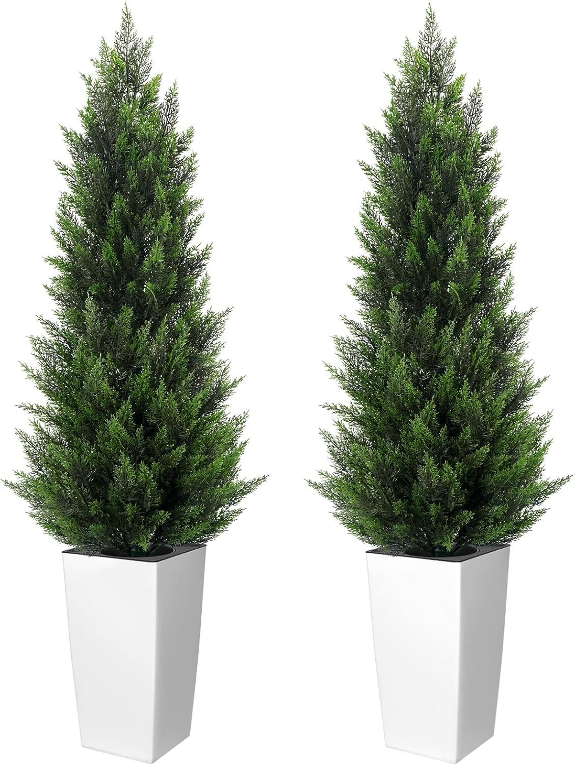 5FT Tall Artificial Topiary Cedar Tree for Indoor and Outdoor Decor