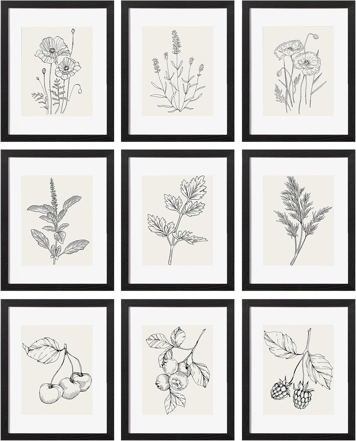 eletecpro 11x14 Picture Frames Set of 9 for Home Decor
