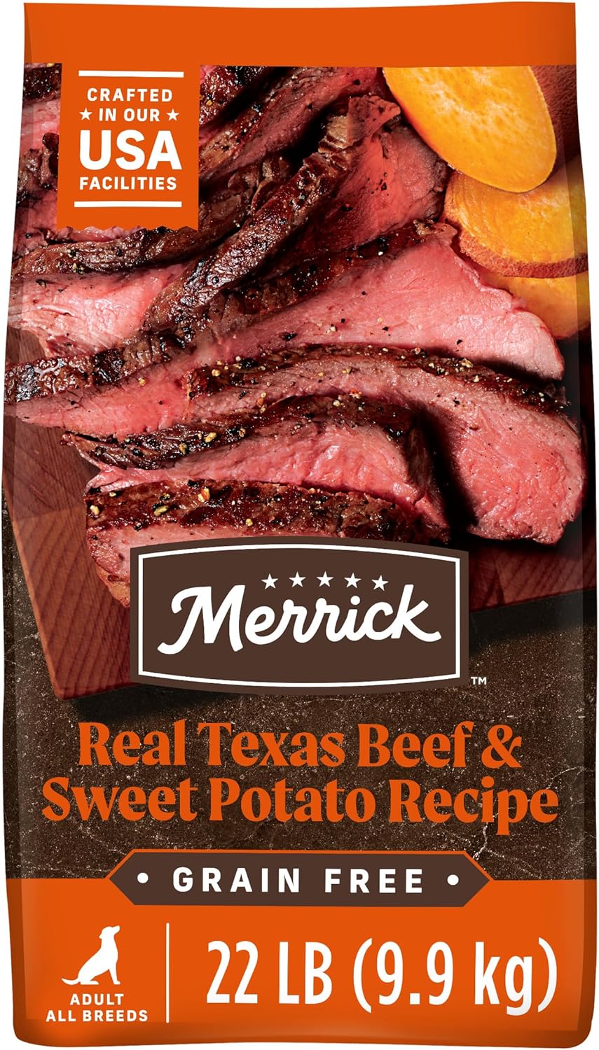 Merrick Premium Grain Free Dry Dog Food with Beef & Sweet Potato