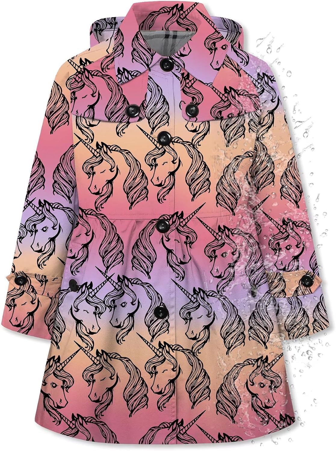 Lightweight Hooded Rain Jackets for Girls by Betusline - Stylish