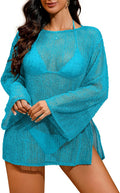 Sheer Lilosy Crochet Swim Coverup Dress for Elegant Beachwear