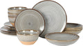 Gibson Elite Dreamweaver Double Bowl Terracotta Dinnerware Set