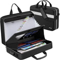 Accordion File Organizer with Lock - Fireproof Expanding File Folder