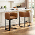 26 H Counter Height Bar Stools Set of 2 with Modern Design