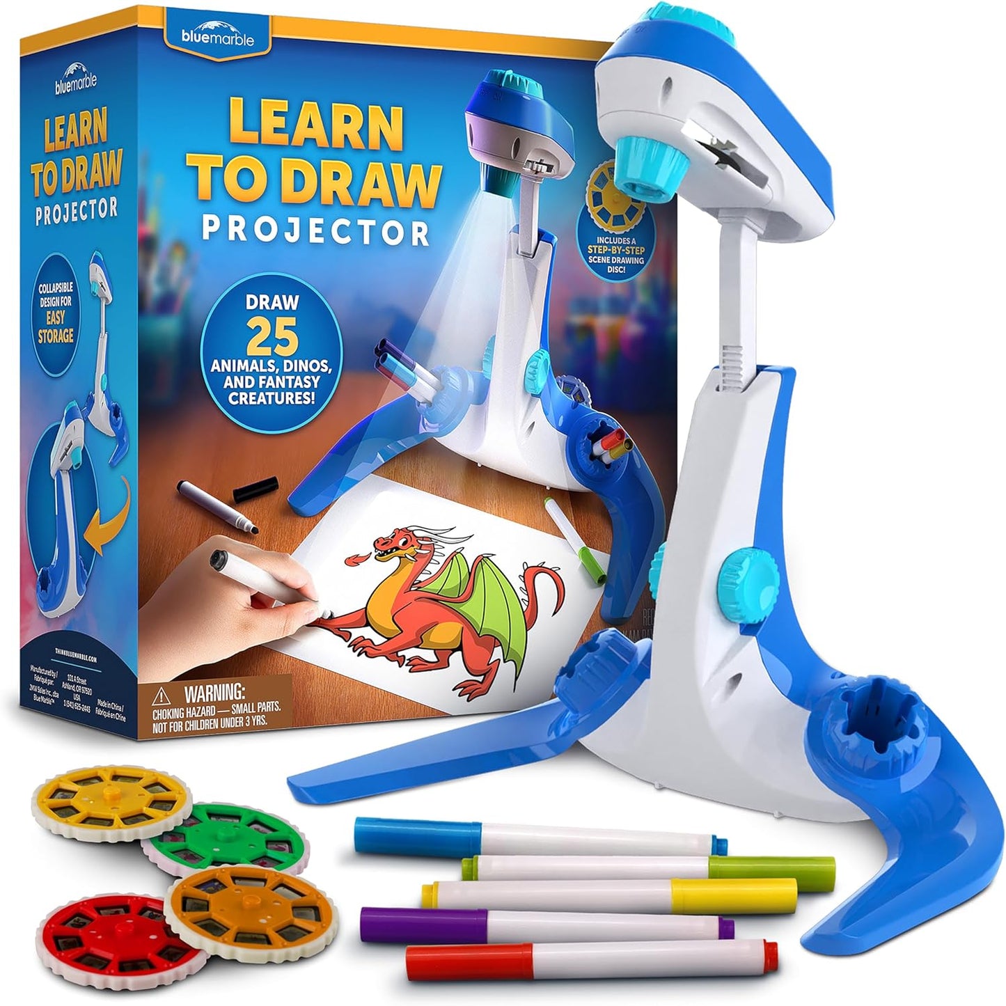 Kids Drawing Projector Set - 25 Animals & Dinos to Trace!