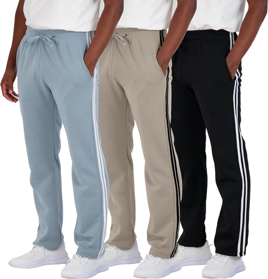 Men's Tech Fleece Athletic Casual Open Bottom Sweatpants