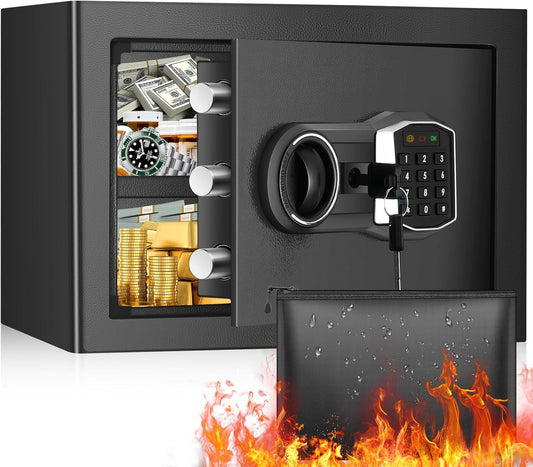 1.2 Cub Small Fireproof Safe for Home Use with Digital Keypad