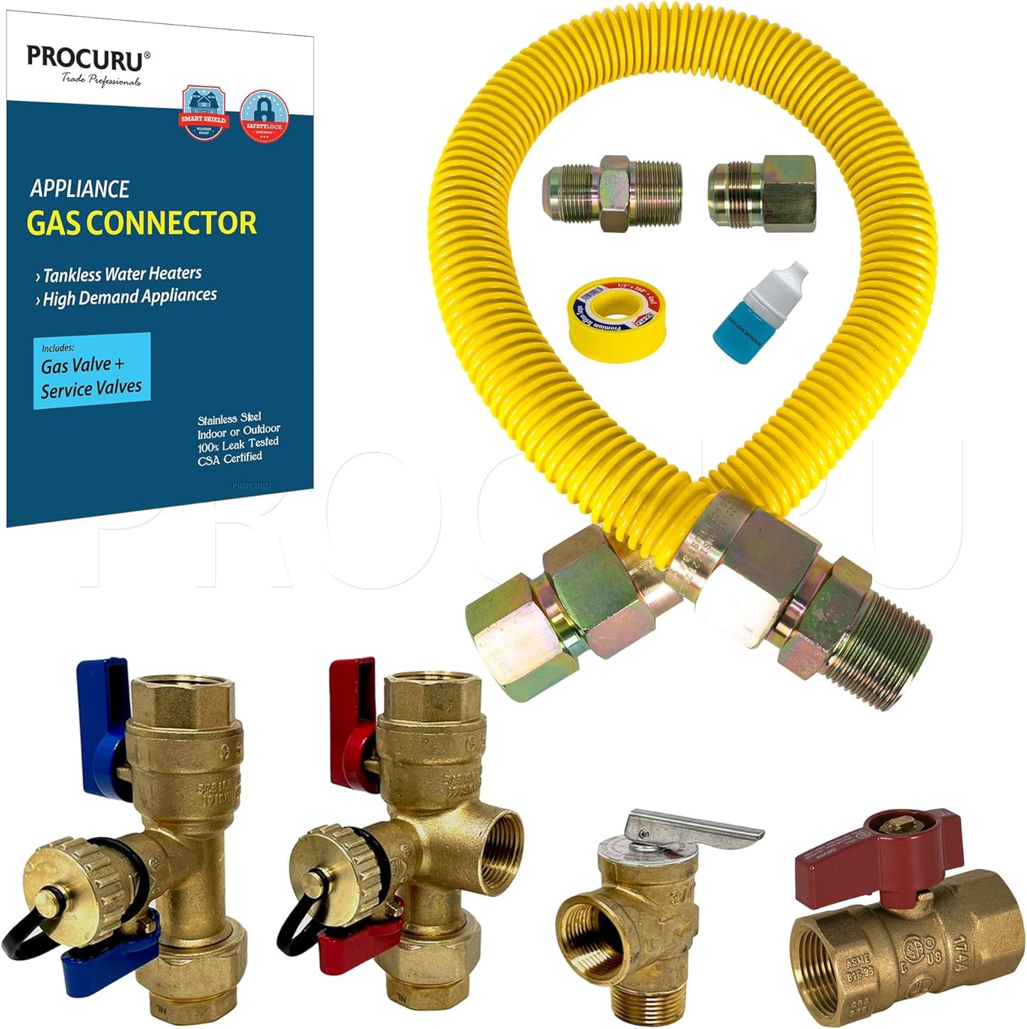 Flexible Gas Connector Kit for Tankless Water Heater - 24