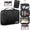 Hanging Travel Toiletry Bag for Men & Women - Compact Organizer