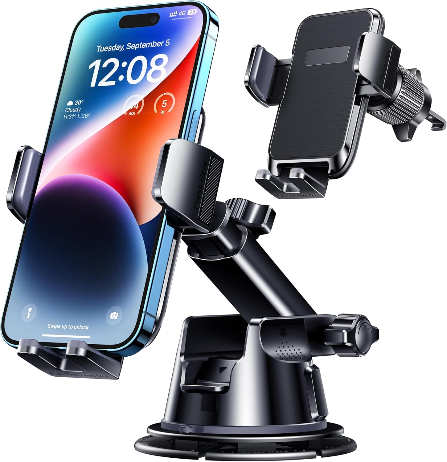 DOLYOFG Car Phone Holder: Ultimate Stability