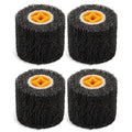 Abrasive Drum Wire Wheel 4 Pack - Heavy Duty Surface Polishing