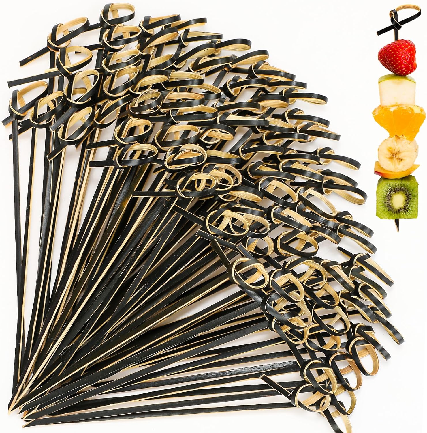 1000 Handmade Bamboo Cocktail Picks for Stylish Parties