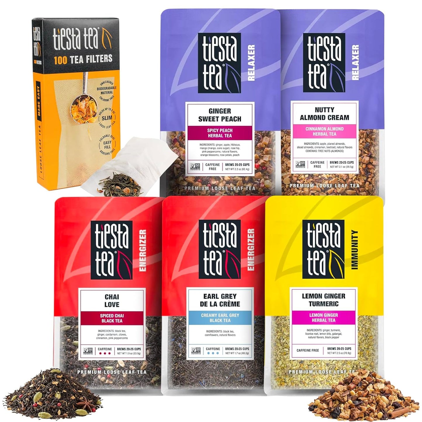 Tiesta Tea Fall Favorites Variety Pack - 5 Loose Leaf Blends
