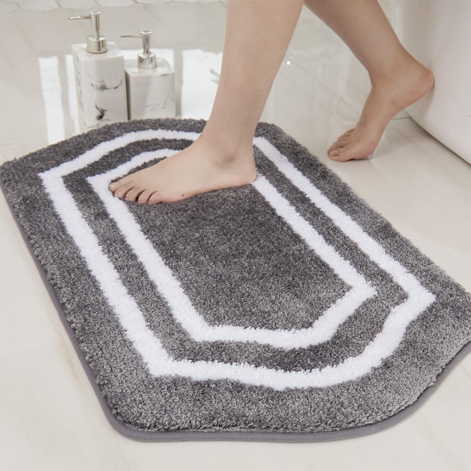 COSY HOMEER Extra Thick Bath Linen Sets Rugs for Comfort