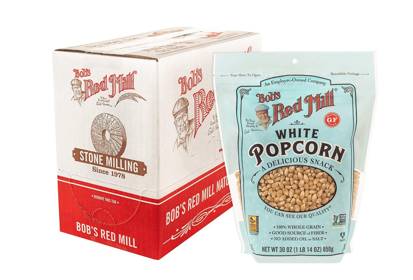 Bob's Red Mill White Popcorn - Non GMO, Whole Grain Powerhouse