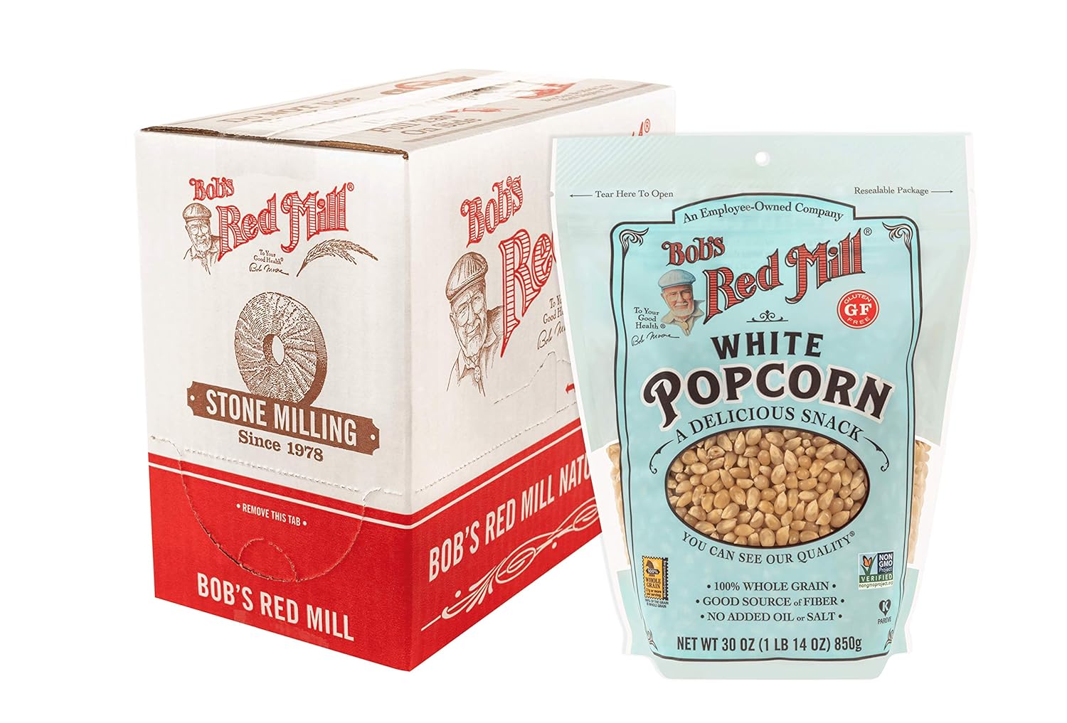 Bob's Red Mill White Popcorn - Non GMO, Whole Grain Powerhouse