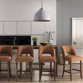 Counter Height Bar Stools Set of 4 - Mid Century Modern Comfort