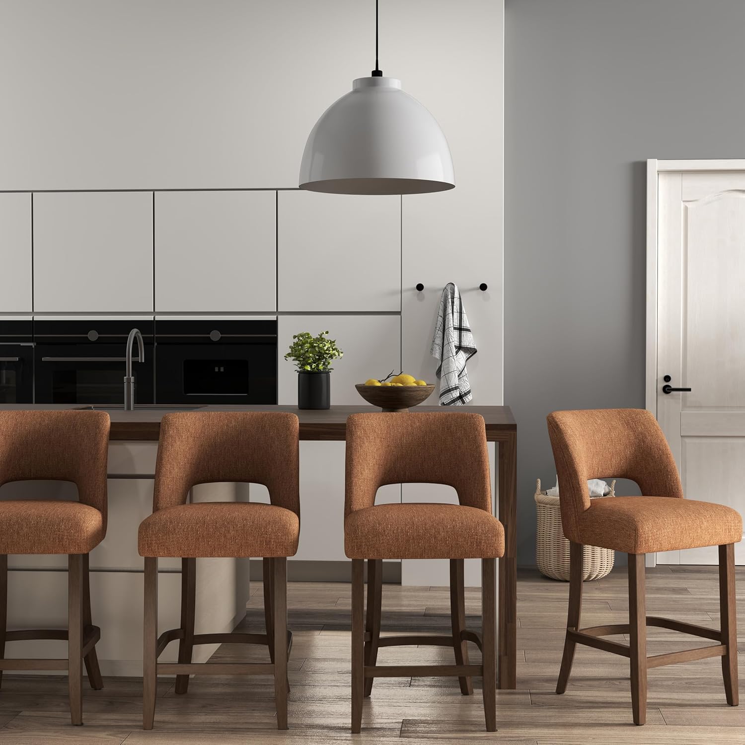 VKNOW Bar Stools Set of 4 for Kitchen Island and Dining Room