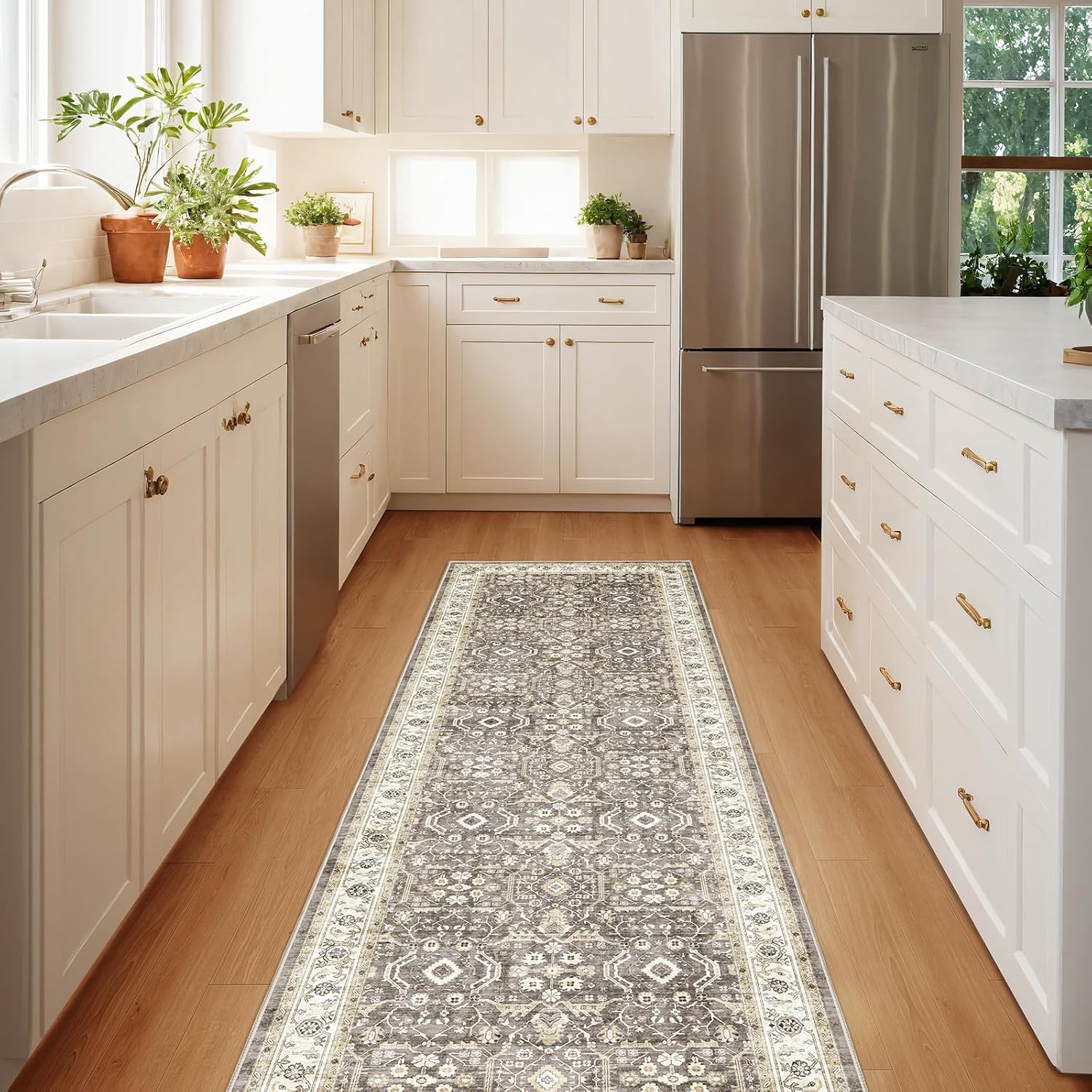 WITSHOCK Runner Rug 2x6 for Kitchen and Hallway with Non-Slip Backing
