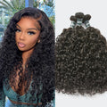 ASHINE Deep Curly Water Wave Human Hair Bundles 20 22 24 in - Natural