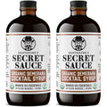 Bartenders Secret Sauce Demerara Syrup 2-Pack - Rich Caramel Flavor