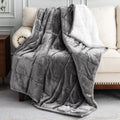 Uttermara Weighted Blanket Queen Size 20lbs 60x80 in - Cozy Sherpa