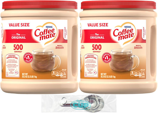Double the Delight: Coffee Mate Creamer Bundle + Bonus Spoons