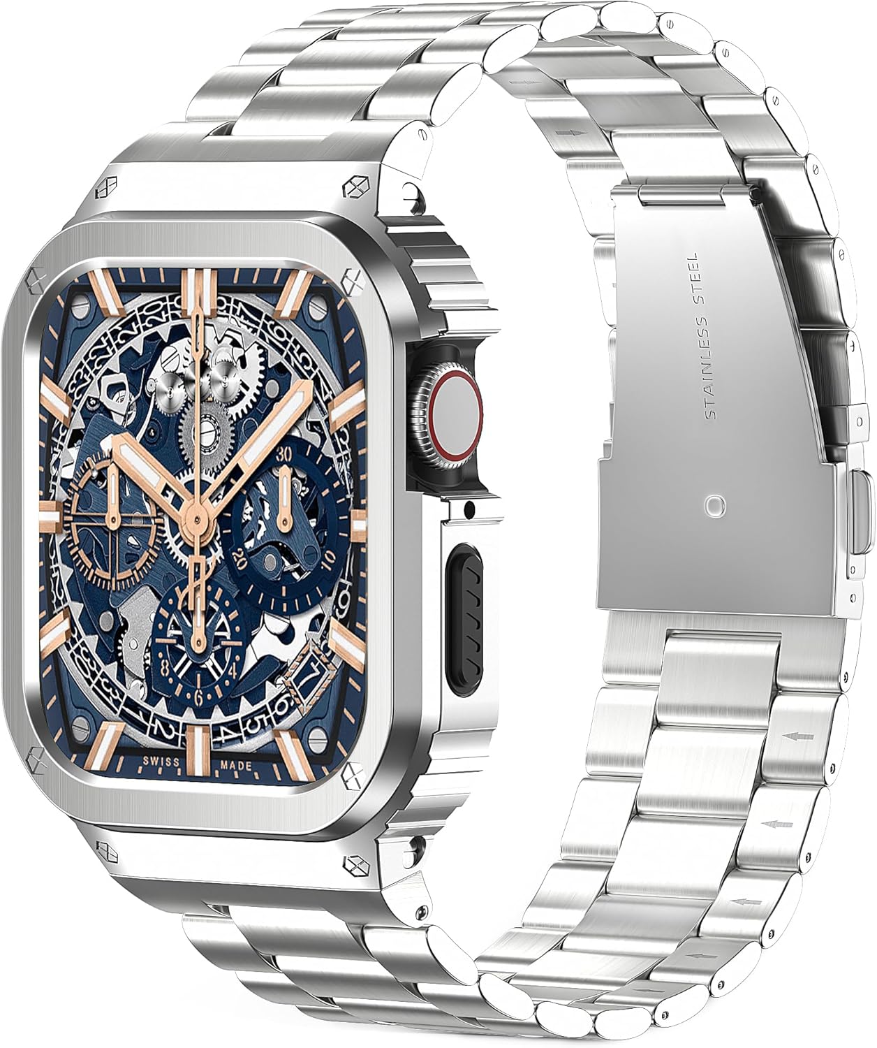 Metal Band Compatible with Apple Watch 44mm 45mm for Series SE