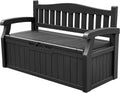 Devoko 80 Gallon Storage Bench Deck Box - Lockable Outdoor Seating