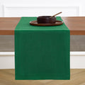 Solino Home Linen Table Runner 14 x 90 in - Christmas Green