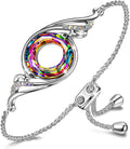 Phoenix Bracelet for Women - Adjustable Crystal Slider Bracelet
