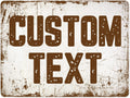 Custom Street Sign with 11 Font Colors and 22 Sizes Available