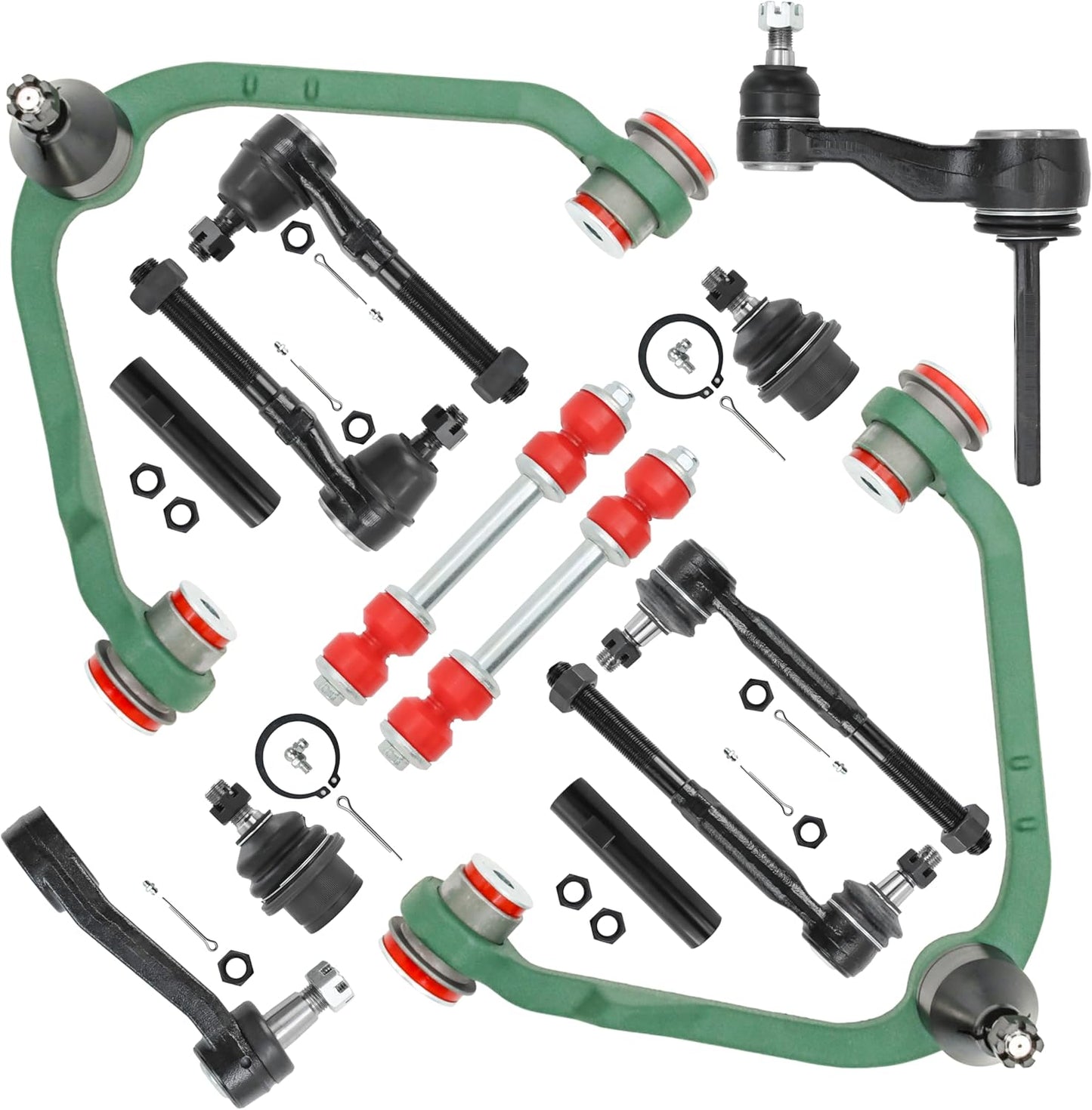 2WD 14PC Front End Suspension Kit for Ford F150 and More