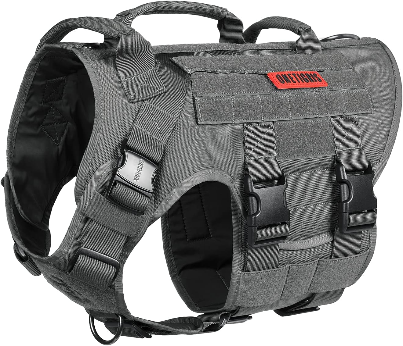 OneTigris Large Tactical Dog Harness for No Pull Control