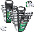 SK Flex-Head Ratcheting Wrench Set, 25-Piece - Versatile Ratcheting