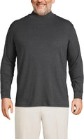 Men's Supima Cotton Mock Turtleneck Shirt - Lightweight Comfort End