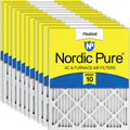 Nordic Pure 20x24x1 Pleated MERV 10 Air Filters 12 Pack