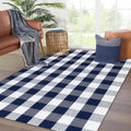 KOZYFLY Buffalo Plaid Area Rug 4 x 6 Ft for Indoor and Outdoor