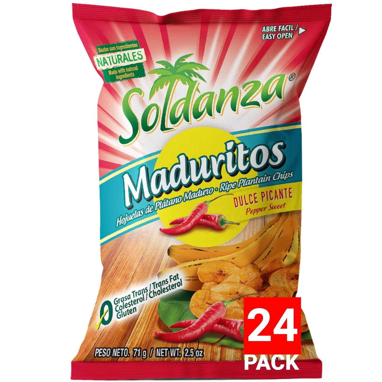 Soldanza Plantain Chips - Authentic Sweet Flavor in Every Bite